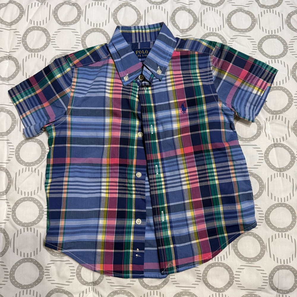 Polo striped collar shirt